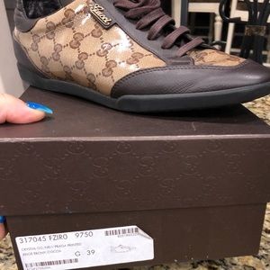 Gucci crystal praga shoes.